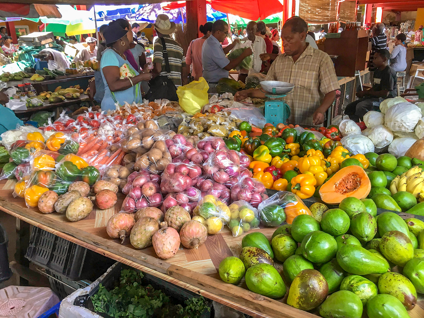 Victoria market Seychelles