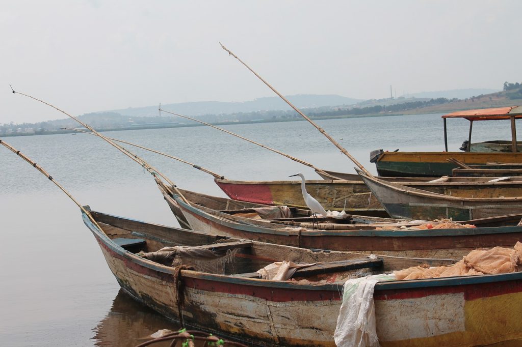 fishing canoe on Lake Victoria